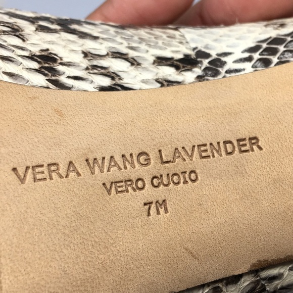 Vera Wang Lavender Snake Skin Pumps - Picture 8 of 8